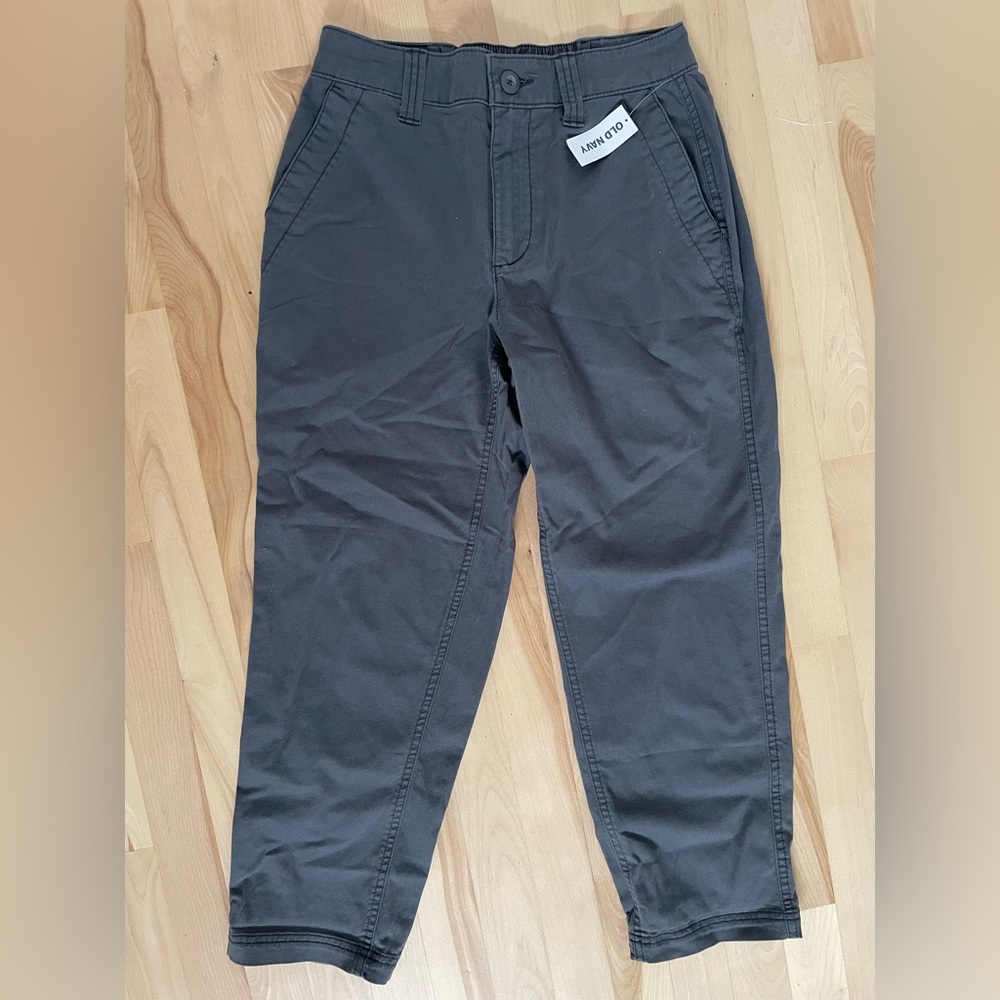 NWT Old Navy - Classic Chino high waisted pant - Grey Ash Petite XS